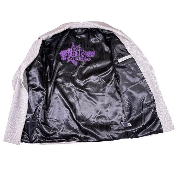 Volcom Volcoon Peacoat Womens Extra Large XL Gray Wool Blend Button Down - Picture 6 of 10